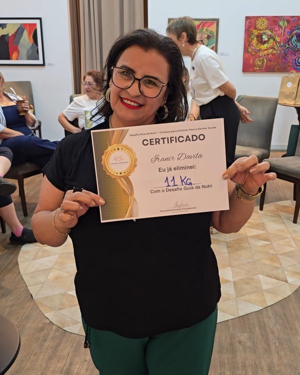 Iranir com o certificado de 11 kg eliminados
